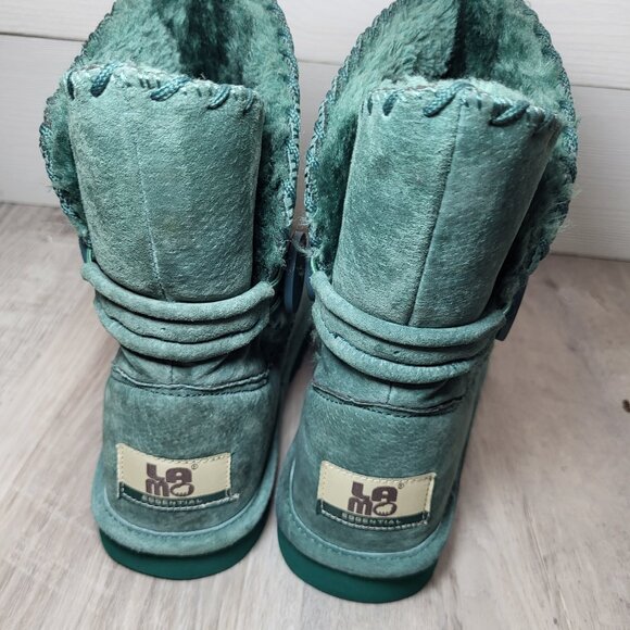 Lamo Essential Green Suede Fleece Lined Boots. - Picture 3 of 7